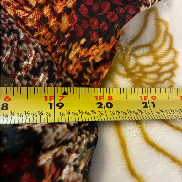 Frye Floral Brown Long Sleeve Maxi Dress in Autumn Mix - Picture 6 of 11